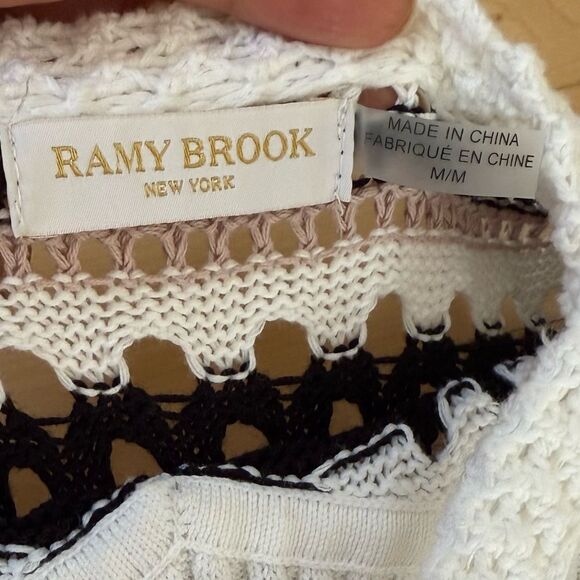 Ramy Brook Theo Knit Halter Midi Dress in White M NWOT - Picture 11 of 11